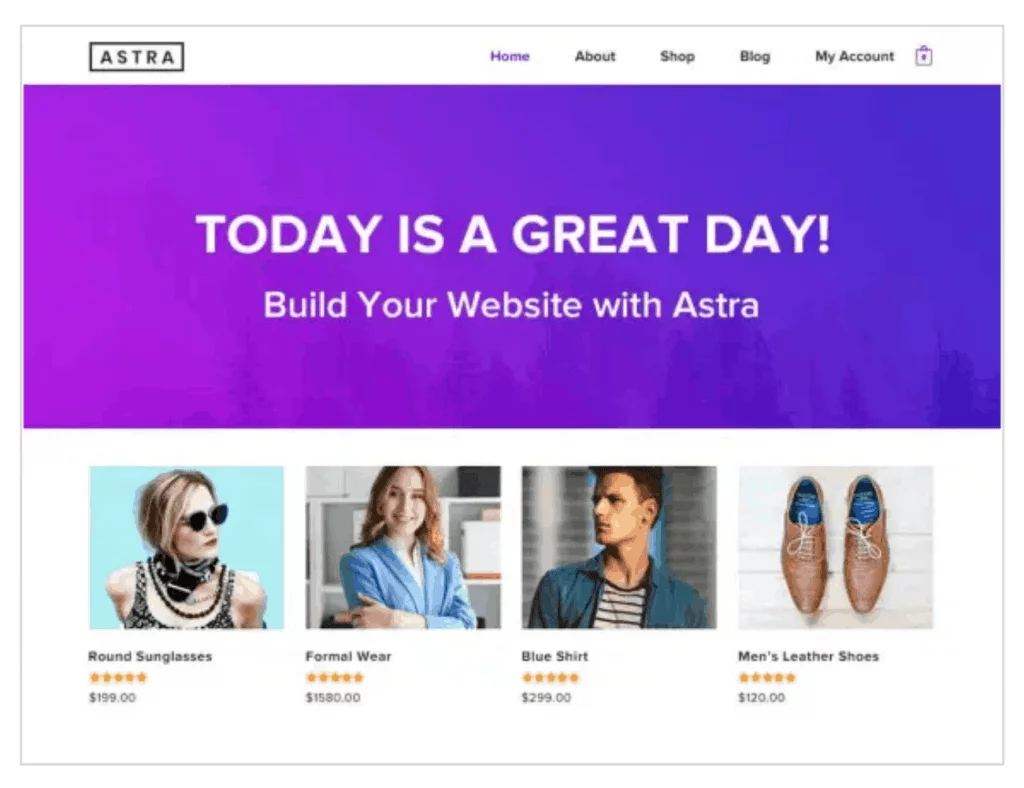 astra theme