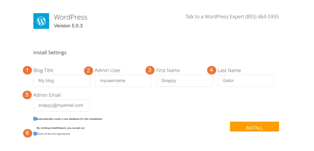 install wordpress instructions